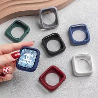 พร้อมส่ง i apple watch series 7 6 5 4 3 2 1 case smart watch Silicon เคส สําหรับ  smart watch เคสแอปเปิ้ลวอช 38/40/41/42/44/45mm