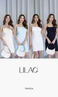 LILAC DRESS เดรสผ้าเอมบอลส ผ้างานแพงงแบบสวย แบบผู้ดี ลายดอกไม้นูนน่ารักมากๆ ? thitiya