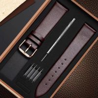 【July】 [Hot Sale] Ultra-thin watch strap super soft leather men and women chain pin buckle universal accessories