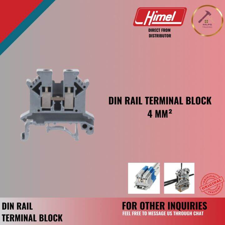 Din Rail Terminal Block 0.2…4 mm² Passthrough Terminal block type