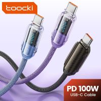 Toocki Type C Cable 100W PD Fast Charging Data Wire for Huawei Honor Xiaomi Poco Samsung Macbook USBC Mobile Phone Chager Cable