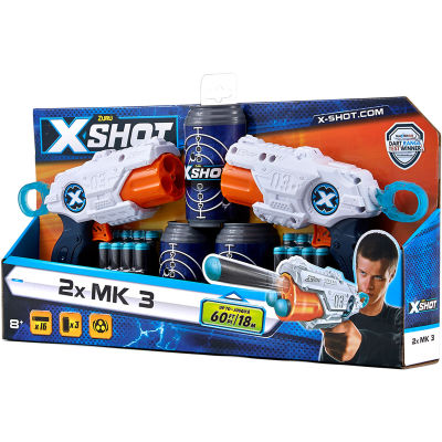 Zuru X Shot 2x Mk 3ของเล่นหอกซัด Senjata Glock Senjata Pada Pada Pelet ของเล่นน้ำ untuk Kanak-Kandengan Peluru