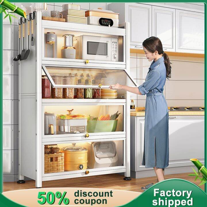 3/4/5 Layers Metal Kitchen Dustproof Display