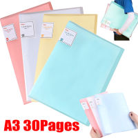 New A3 30 Pages Diamond Painting Storage File Folder Transparent Album Book Cover Large Photo Album Book Diamond Painting Holder