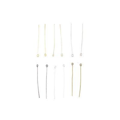 200Pcs/Lot 16-50mm Eye Head Pins DIY Earrings Supplies Beading Needles Eye Pins For Jewelry Findings Making