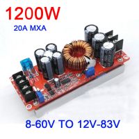 1200W 20A DC-DC Converter Boost Power Supply Module 8-60V Step-up TO 12V-83V 24v 48V 19V 72V Voltage Regulated