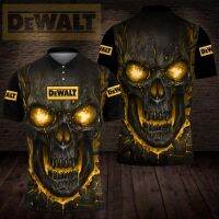 (ALL IN STOCK XZX)   DeWalt Personalized Name Car 3D Polo Shirts For Men And Women 0123  (Free customized name logo for private chat, styles can be changed with zippers or buttons)