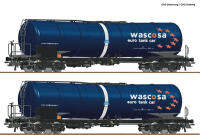 ROCO.76027 WASCOSA SBB Tank set of 2 HO SCALE 1/87รถบรรทุกสินค้าชุดแทงค์ 2 คันขนส่งผลิตภัณฑ์ปริโตเลียมประเทศสวิส