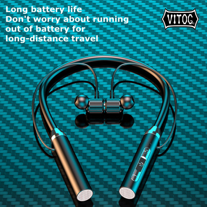 VITOG Magnetic Wireless Neckband Earbuds Bluetooth 5.0 Earphone