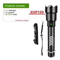 NEW XHP199 16 Core Wick Super Powerful Led Flashlight 18650 Outdoor Torch Light XHP90.2 Waterproof IPX8 Rechargeable Flash Light