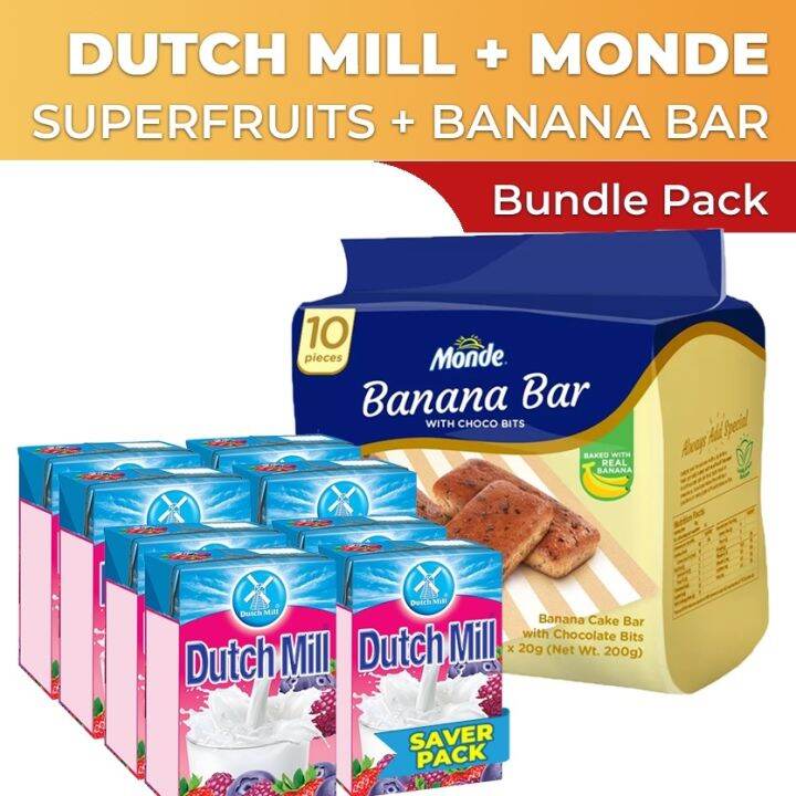 Dutch Mill Yoghurt Drink Superfruits Saverspack 90ml x 8 Monde Banana