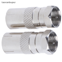 taoranbupxz 2pcs f type male plug connector socket to rf coax tv อะแดปเตอร์ rf หญิง