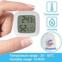 เทอร์โมมิเตอร์ Higrometer Temperatur Dalam Ruangan, Pengukur Kelembapan Sensor Temperatur Nyaman LCD ขนาดเล็ก