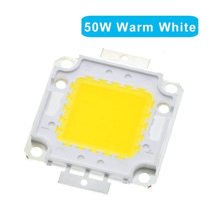 1ชิ้น50วัตต์ LED แบบบูรณาการพลังงานสูงโคมไฟ Beadswhite/ อบอุ่นสีขาว1500mA 32-34โวลต์4000-4500LM 24 * 40mil ชิป