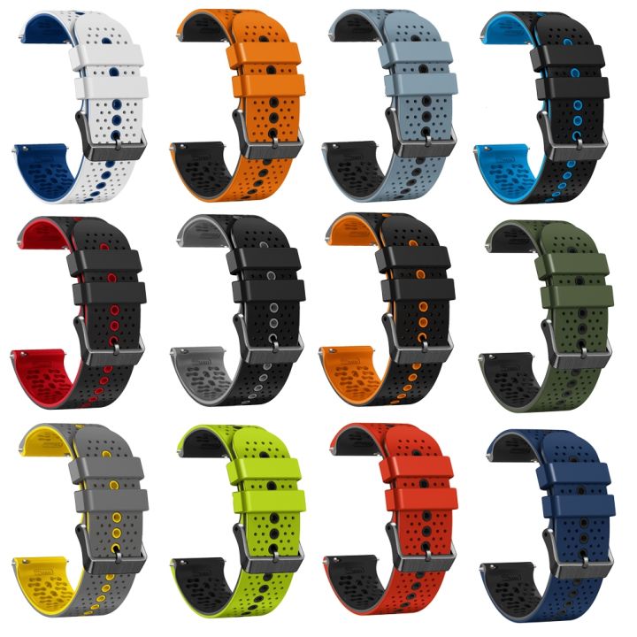 สำหรับ-amazfit-gtr-2e-22มม-เป็นรูสองนาฬิกาซิลิโคนสี-สีขาว-สีน้ำเงิน-ขายเอง