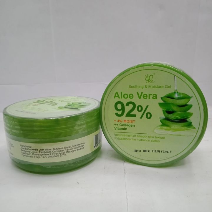 Syb Bulat Aloevera Shooting And Moisture Gel Aloe Vera 92 Bpom Original 100ml Soothing 3240