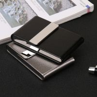 Angle hardware to stick the PU leather vertical type of gift card case pack engraving LOGO card holder cardfile 055 --A0509