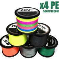 X4 500 1000m Braided Sea Rod Lines Strong and Wear-resistant 0.11-0.50mm Multifilament Smooth Anti Bite Steel Fishing Line