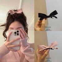 【hot】▫  Bow Three-Dimensional Small Hairclip Pink Bang Clip Ear Headdress Internet Recommended