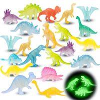 【hot】№ஐ┋ Dinossauros Luminosos Brilham no Escuro Brinquedos Dino Trate Kids Birthday Favors Presente de Menino e Menina Enchimentos Presentes Ornamento 16pcs