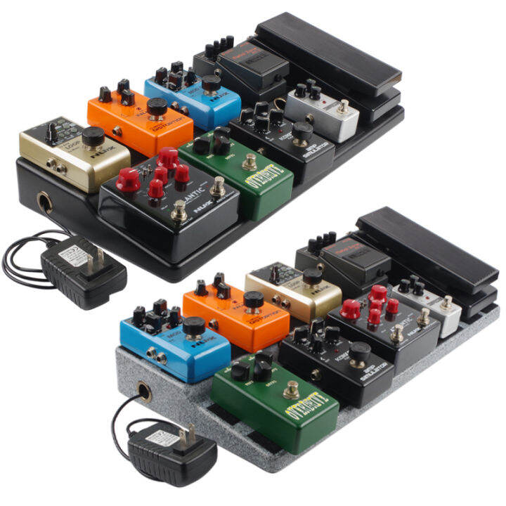 Papan Pedal gitar stok tersedia, 19.7 ''x 10.6'' x 5.1 ''dengan Pedalboard kapasitas besar Built
