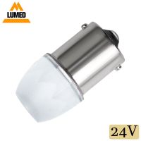 หลอดไฟ LED 7506 S25 P21W BA15S 1156จำนวน3ชิ้นสำหรับเปลี่ยนหลอดไฟ LED 2835สำหรับไฟสัญญาณเลี้ยวไฟถอยหลังรถยนต์ DC 24V 100ชิ้น