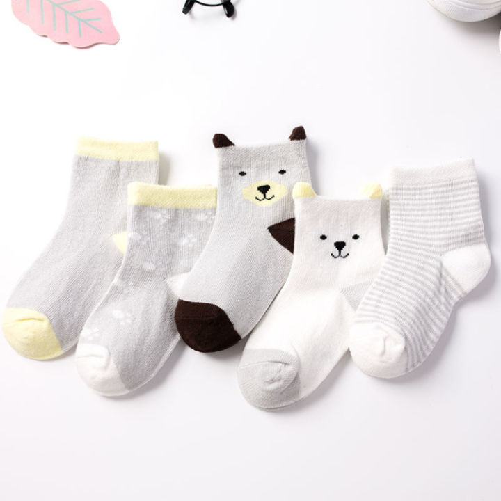 5pairslot-childrens-socks-summer-cotton-cartoon-animal-baby-socks-carrot-girls-mesh-cute-newborn-boy-toddler-kids-socks