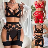 Womens Sexy Hollowed Out Collar Sexy And Fun Lingerie Pin up Lingerie Set