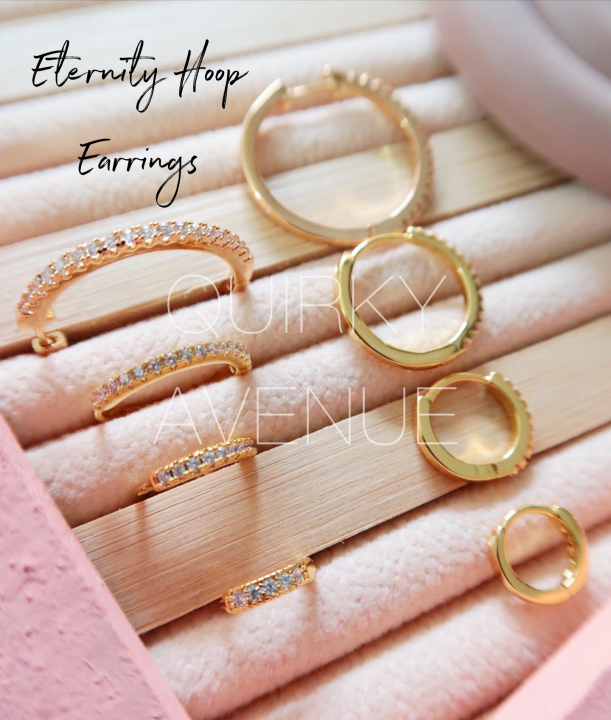 Eternity Hoop Earrings Lazada PH