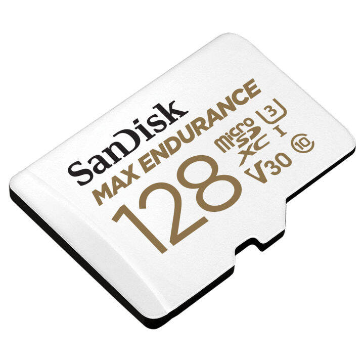 sandisk-microsdxc-card-max-endurance-128gb-speed-read-100mb-s-write-40mb-s-sdsqqvr-128g-gn6ia-white-memory-สำหรับ-กล้องวงจรปิด-กล้องติดรถยนต์-กล้องหน้ารถ-รับประกันโดย-synnex-10-ปี