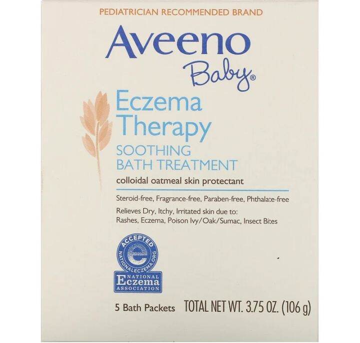 [PREORDER] AVEENO BABY ECZEMA THERAPY SOOTHING BATH TREATMENT 5 BATH