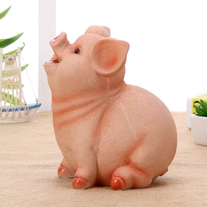 กระปุกหมูออมสินเด็กpiggy-bankของใช้ในครัวเรือนของเล่นเด็กกล่องเงินการ์ตูนรูปหมูวันเกิดของขวัญเหรียญกล่องเก็บของ