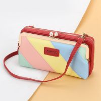 Baellerry Womens Messenger Bag, Fashion Korean Style Shoulder Bag, Cross Section and Multifunctional Zipper Phone Bag Red