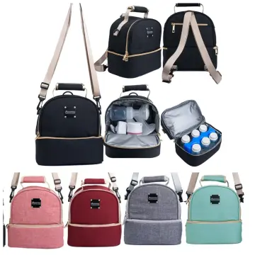 Mini Breast Pump Bag Backpack Lunch Bag - Cooler And Moistureproof Bag For  Mother Baby Bottle Breast Milk Pump Breastfeeding Outdoor Working Backpack  