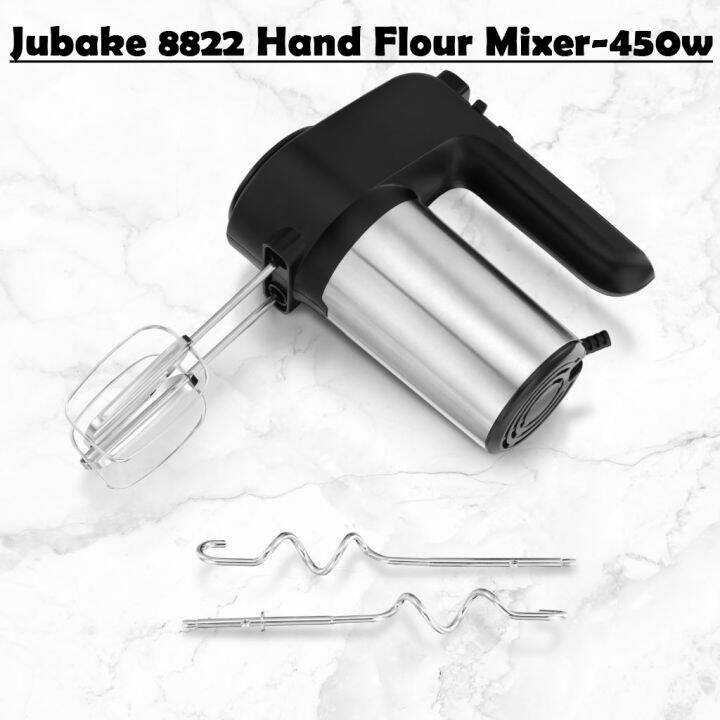 Jubake 450W 5 Speed Stainless Steel Electric Hand Mixer Egg Beater