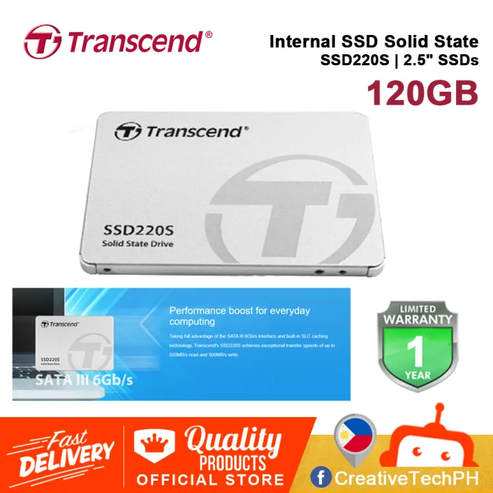 Transcend 120GB SSD220S TLC SATA III 6Gb/s 2.5" Solid State Drive ( SSD ...