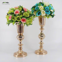 50cm20 Gold Tabletop Vase Metal Flower Vase Table Centerpiece For Mariage Metal Flowers Vases For Wedding Decoration 005