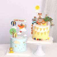 Flag Anniversary Happy Birthday Car Toppers Airplane Baking Baby Shower New