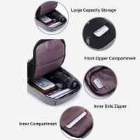 Anti-Theft Chest Bag Men Sling Bag with USB Charging Port Uni Shoulder Bag