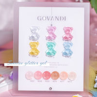 W1 สีกลิตเตอร์โทนพาสเทล 12สี แบรนด์ Govandi