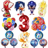 【DT】hot！ New Hedgehhog Balloons Cartoon Game Helium Kids Theme Birthday Decoration Foil