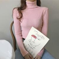 2022 Women Turtleneck Sweater Knitted Pullover Winter Korea Fashion Elastic Jumper Casual Solid Sweaters Basic Tops 20 Colors Cups  Mugs Saucers