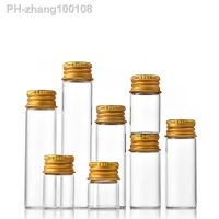 5-30ml Clear Plastic Bottle With Aluminium Screw Cap Gold Small Jars Cosmetic Container Travel Kit Empty Refillable Bottles Jar