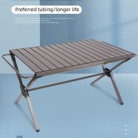 bklnlk○▨  Outdoor Folding Table Multifunctional Roll Camping Barbecue Stall