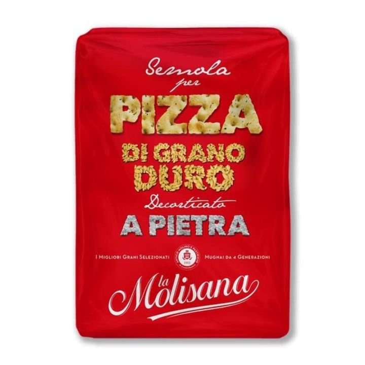 ลาโมลิซาน่า แป้งพิซซ่า จากข้าวสาลีดูรัม 1000 กรัม Pizza di grano duro 1000 g