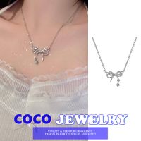 COCOJEWELRY เกาหลี Ins ใหม่ซูเปอร์นางฟ้าอารมณ์มุกเทียมรักสร้อยคอลมเย็นที่เรียบง่ายหวานไหปลาร้าโซ่หญิง