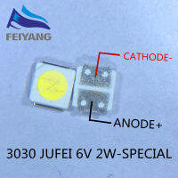 200ชิ้น3030แสงไฟพลังงานสูง LED ชิปคู่6โวลต์ jufei aot เย็นสีขาว PT30A66ทีวีทุ่มเทเย็น WW Hite PT30A66ทีวี