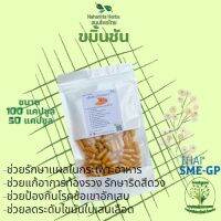 ขมิ้นชัน ขนาด 50 / 100 แคป (1pcs : 500mg.) สมุนไพรไทยแท้ 100% พร้อมส่ง (Suan Khrua Thai)