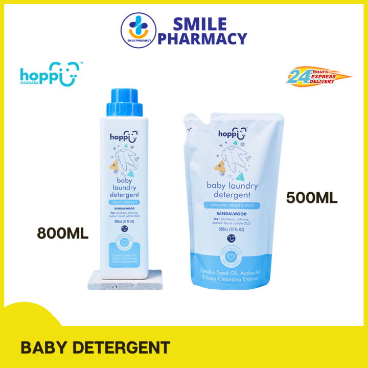 Hoppi™ Oragnic Baby Laundry Detergent (800ML/500ML Refill) Lazada