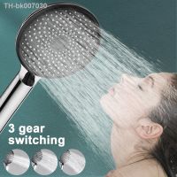 ∈  Big Panel Shower Head Adjustable High Pressure Rainfall Handheld Shower Self-cleaning Nozzle Water Saving Bathroom Shower Head